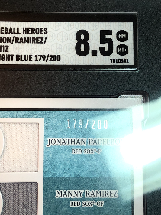 SGC 8.5 Baseball Heroes #198 Quad Patch Card 179/200