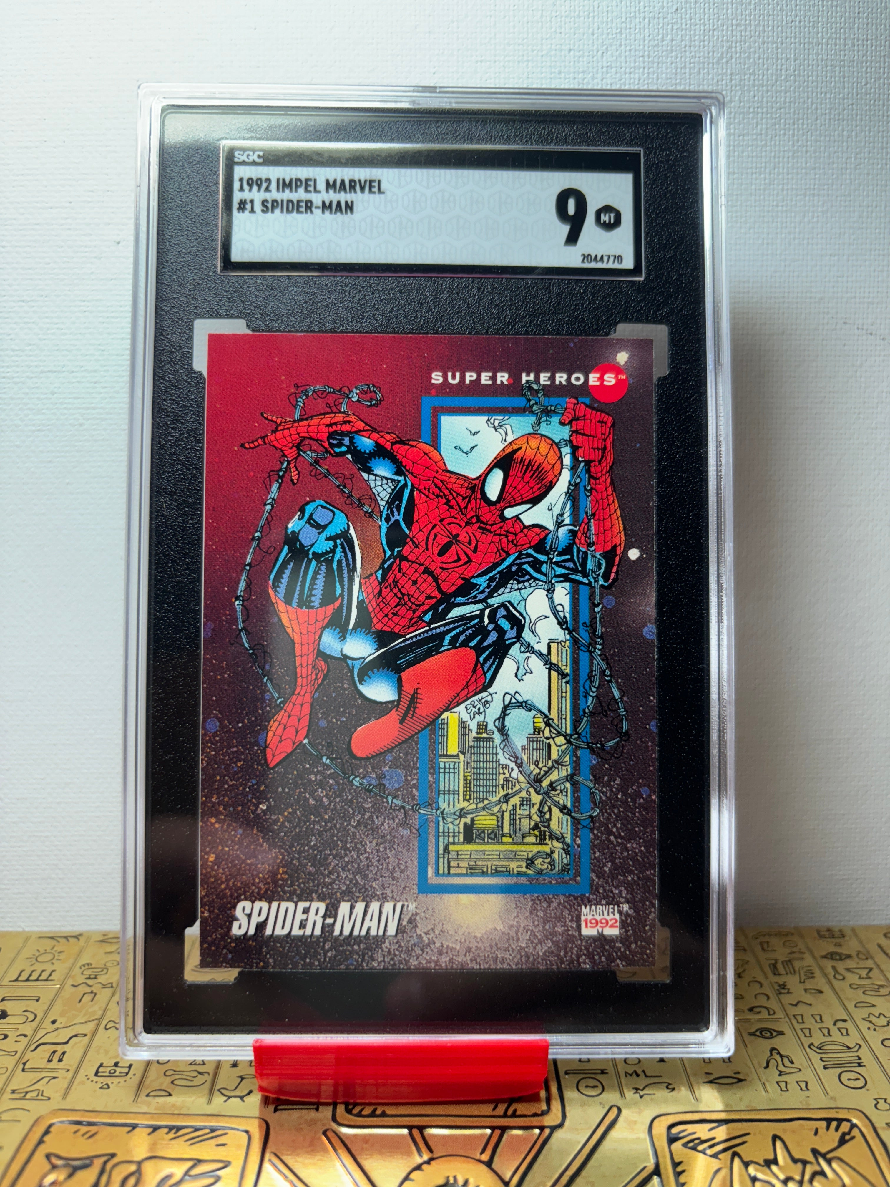 1992 Impel popular Marvel #1 Spider-Man SGC 9.5