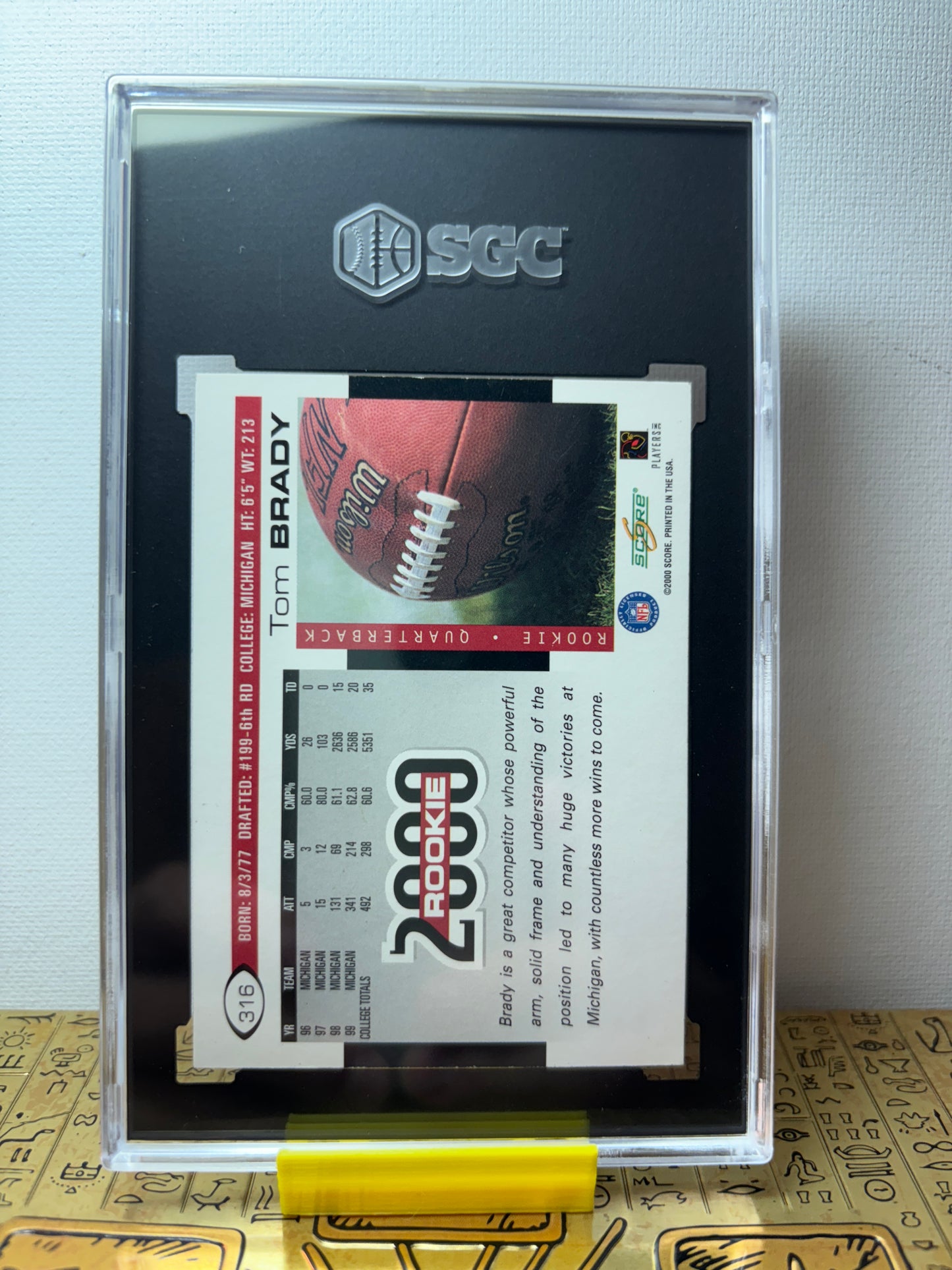 SGC 7 Tom Brady Score 2000 Rookie #316 (5493600)