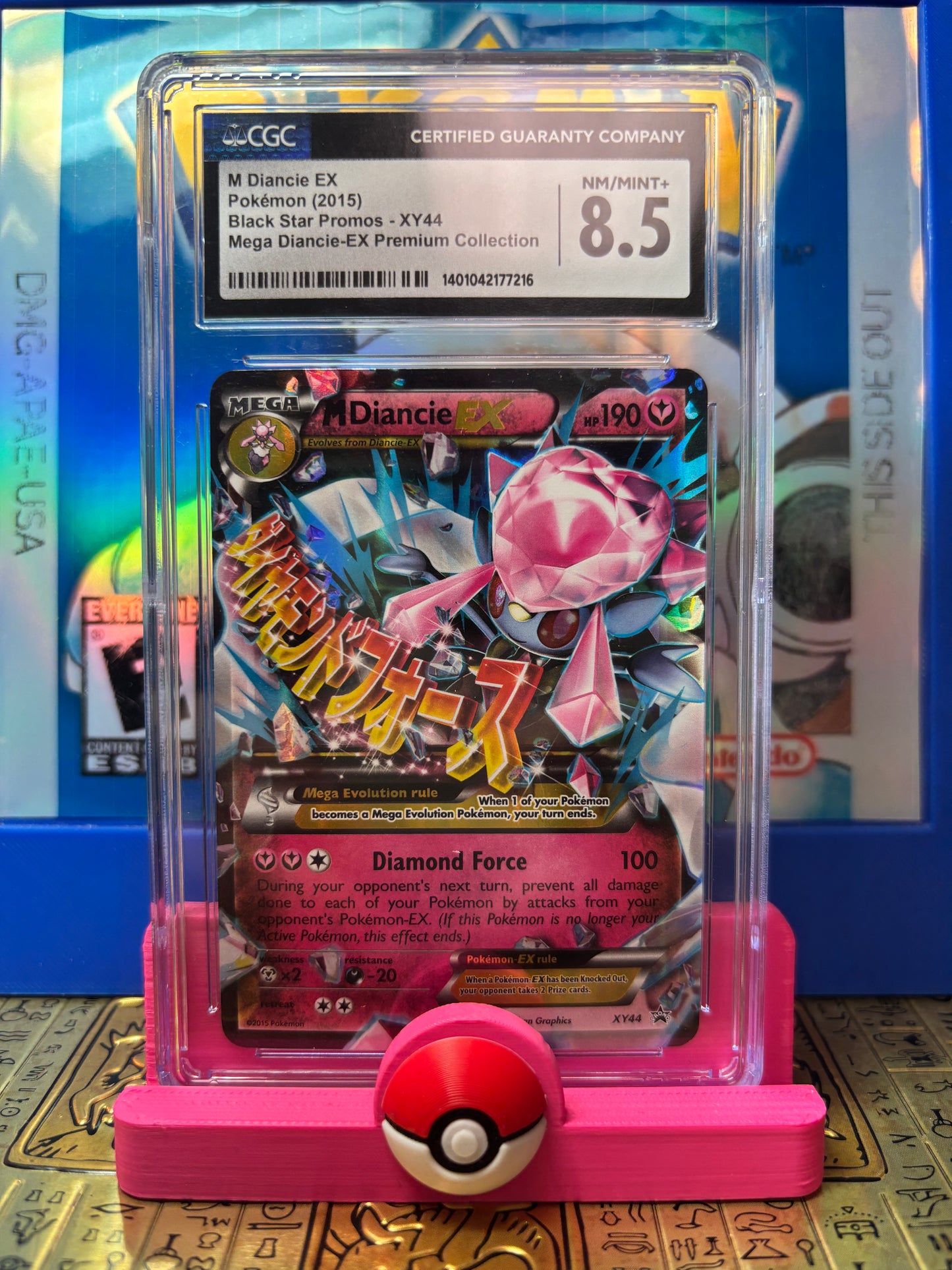 M Diancie EX XY44 Black Star Promo CGC 8.5