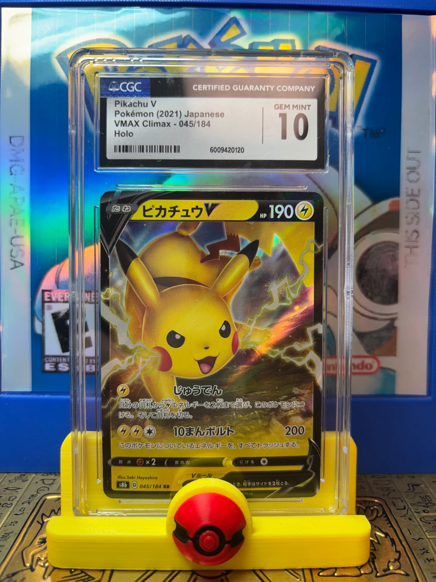 PikachuV Japanese #045 CGC Gem Mint 10