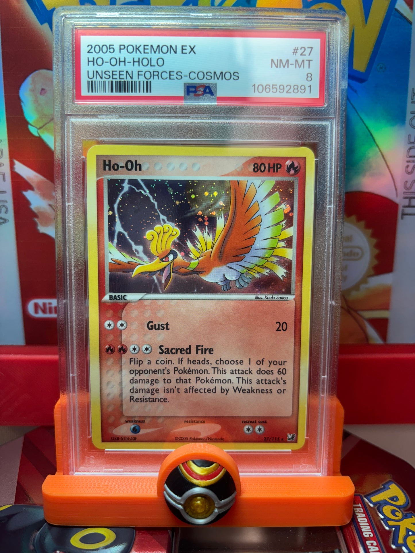 Ho-Oh #27 Holo PSA 8
