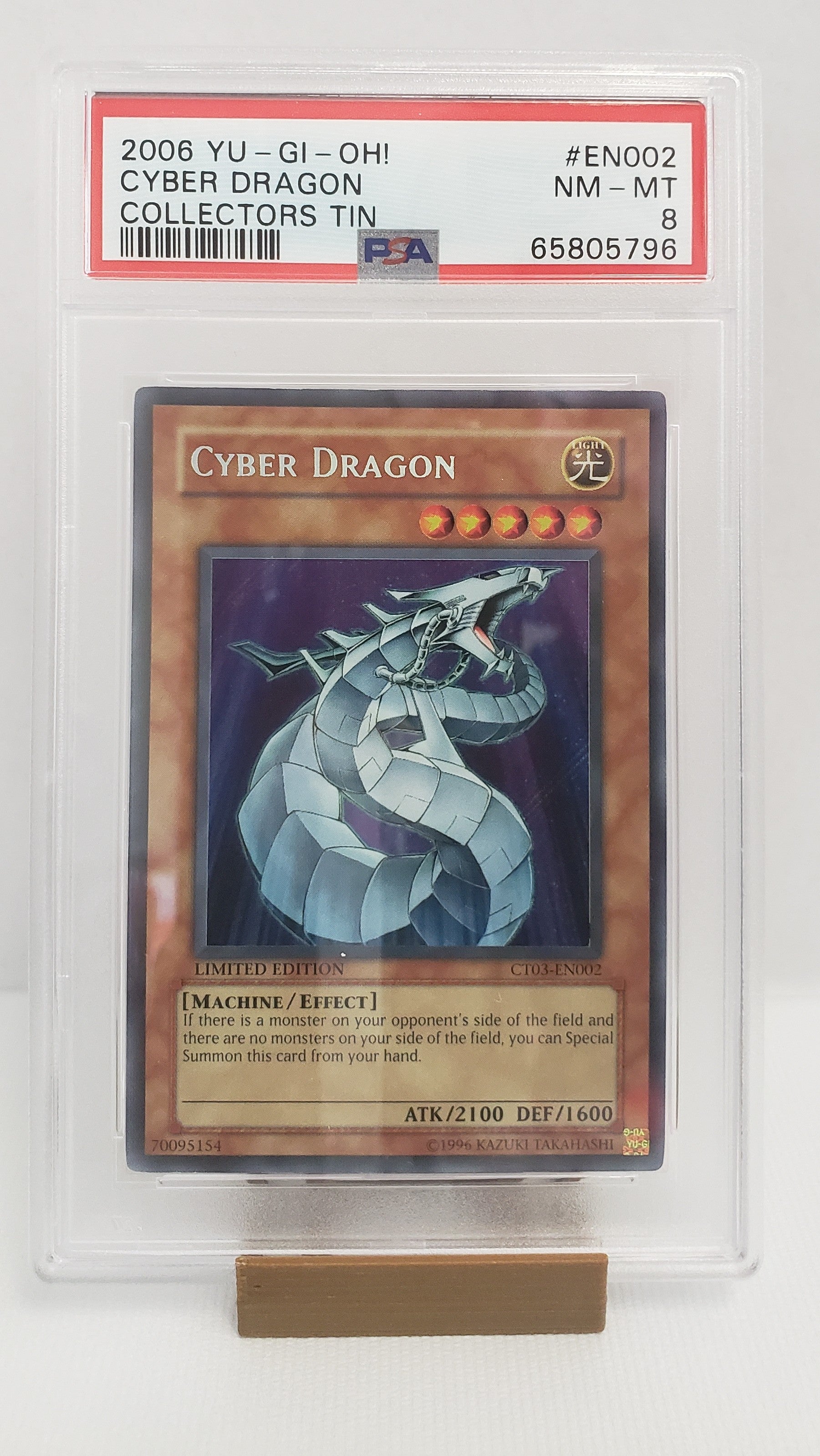 Cyber Dragon (CT03-EN002) Limited PSA 8