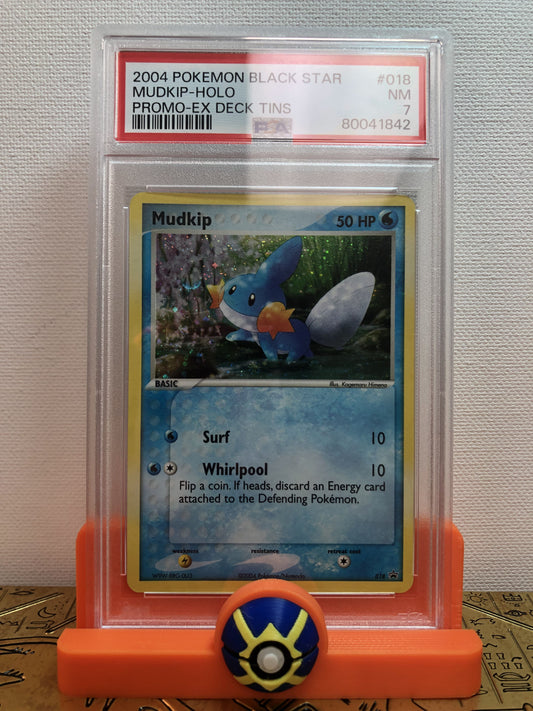 PSA 7 Mudkip Black Star Promo #018