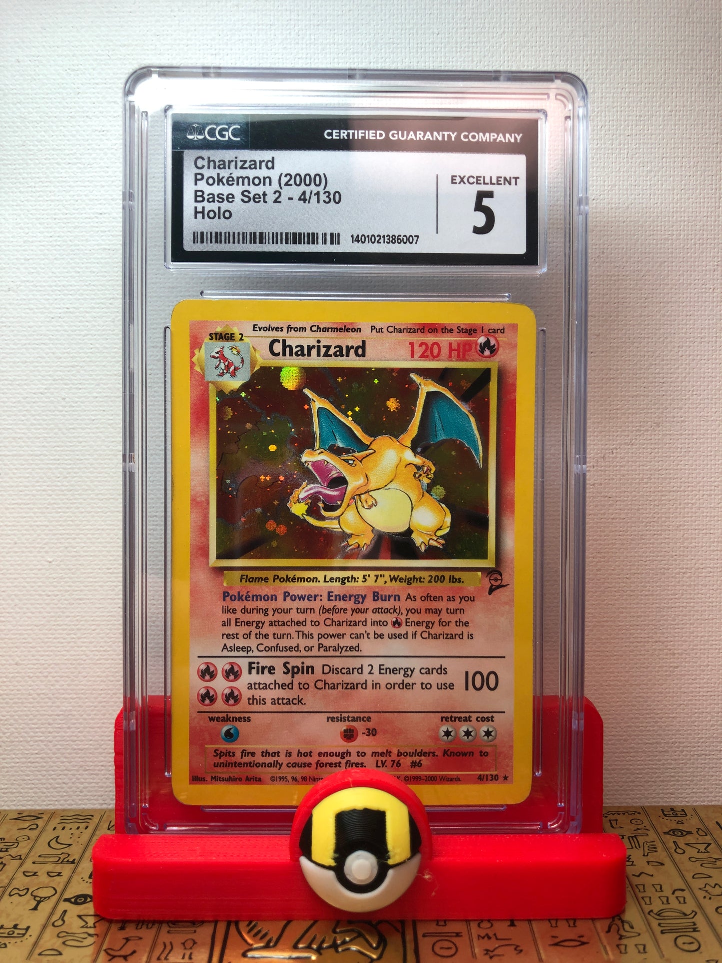 Charizard Base Set 2 #4/130 CGC 5