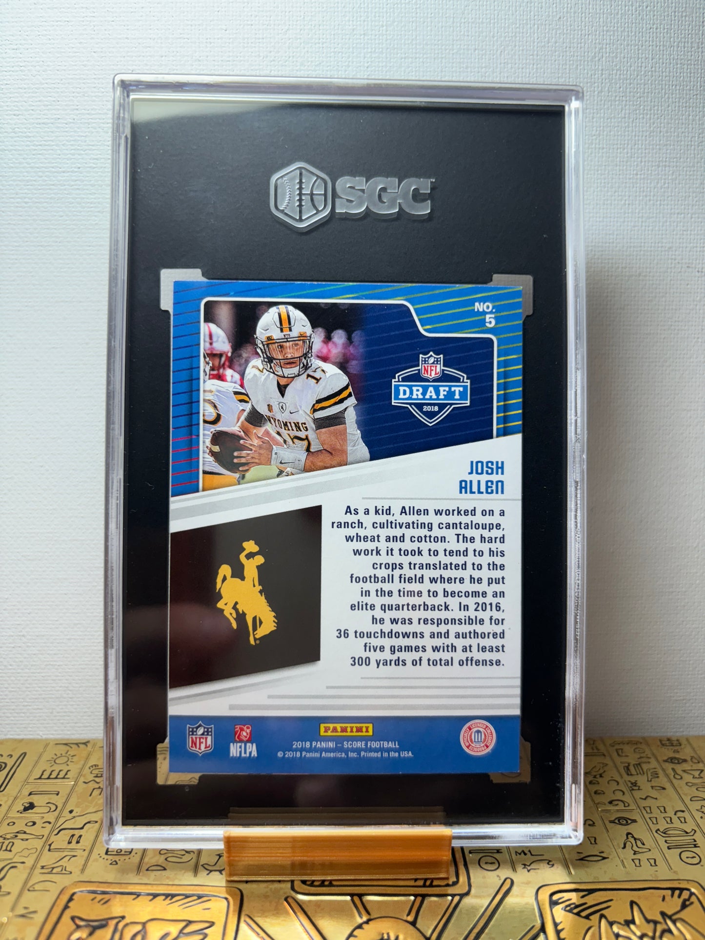 SGC 9 Josh Allen NFL Draft Rookie Score 2018 #5 (5397334)