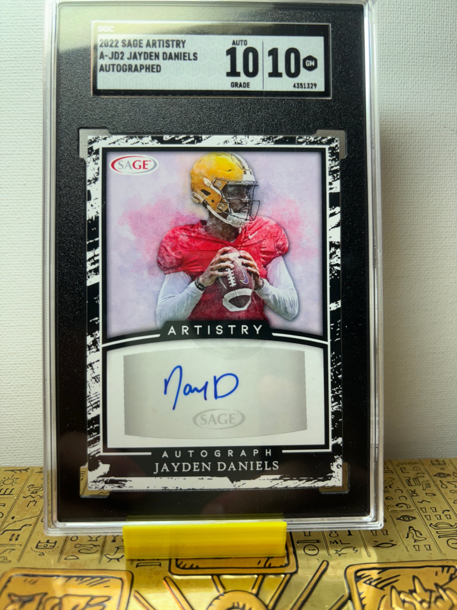 SGC 10/10 Auto Jayden Daniels Rookie A-JD2 (4351329) Graded Gold SGC 10/10 Auto Jayden Daniels Rookie A-JD2 (4351329) Graded Gold