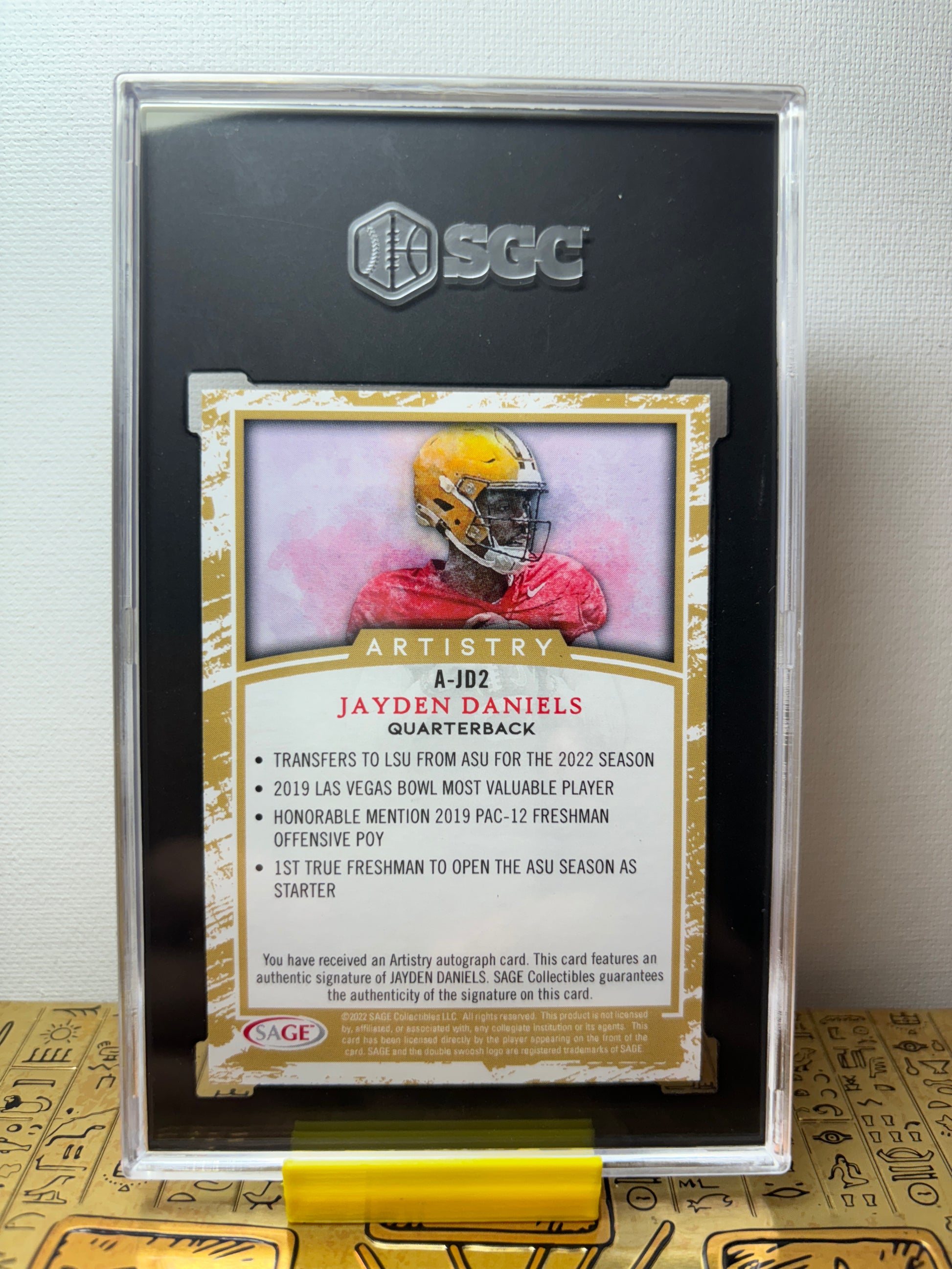 SGC 10/10 Auto Jayden Daniels Rookie A-JD2 (4351329) Graded Gold SGC 10/10 Auto Jayden Daniels Rookie A-JD2 (4351329) Graded Gold
