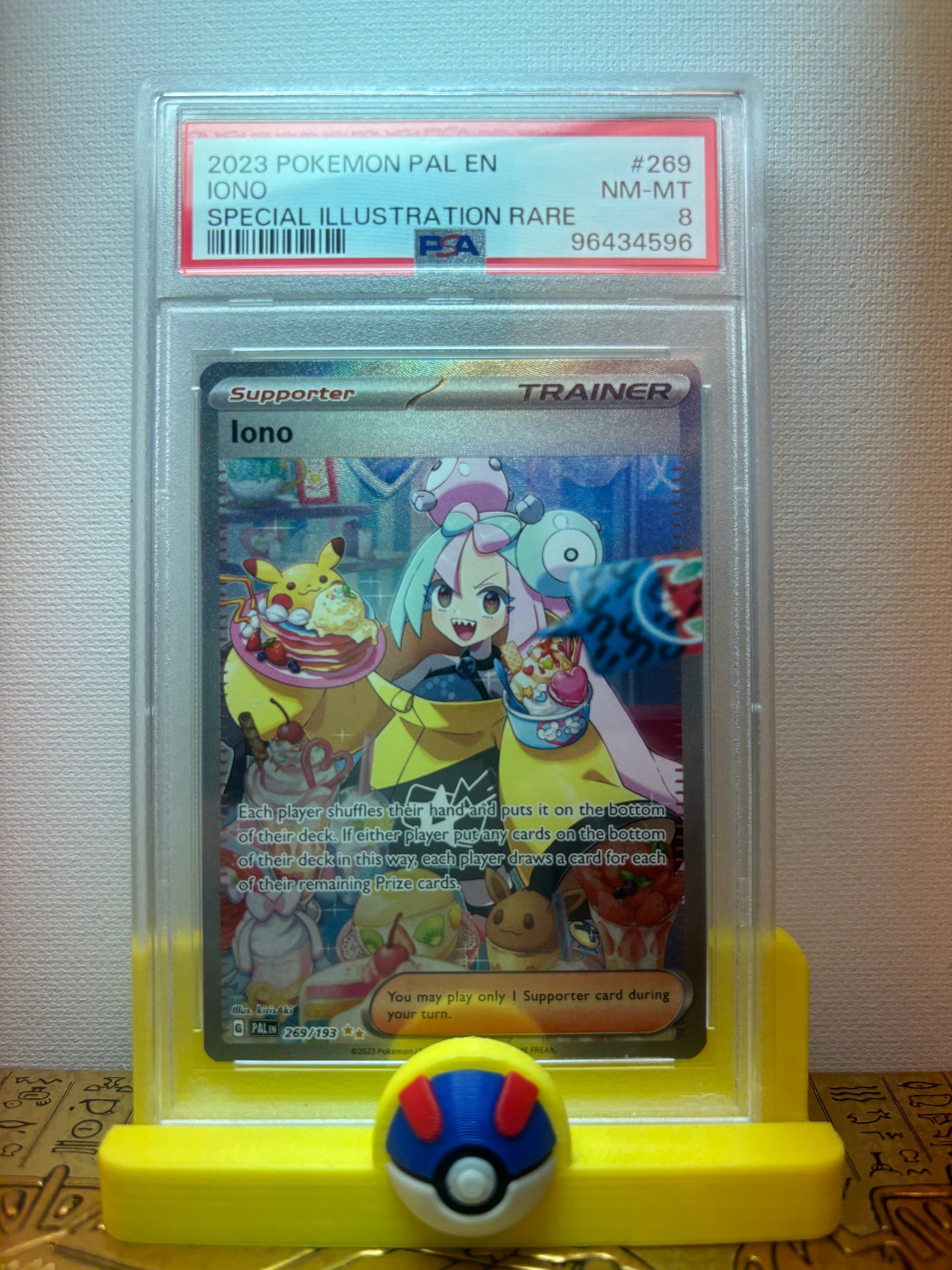 Iono Full Art Trainer #269 Special Illustration Art PSA 8