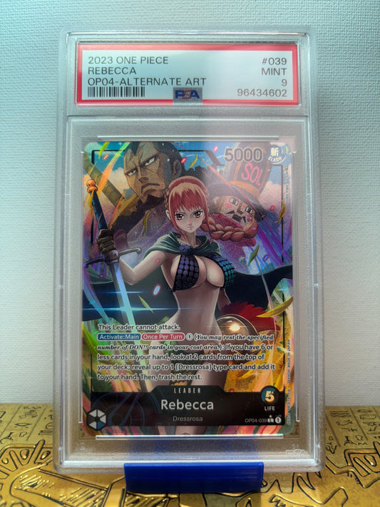 Rebecca 2023 One Piece OP04 Alt Art #39 PSA 9