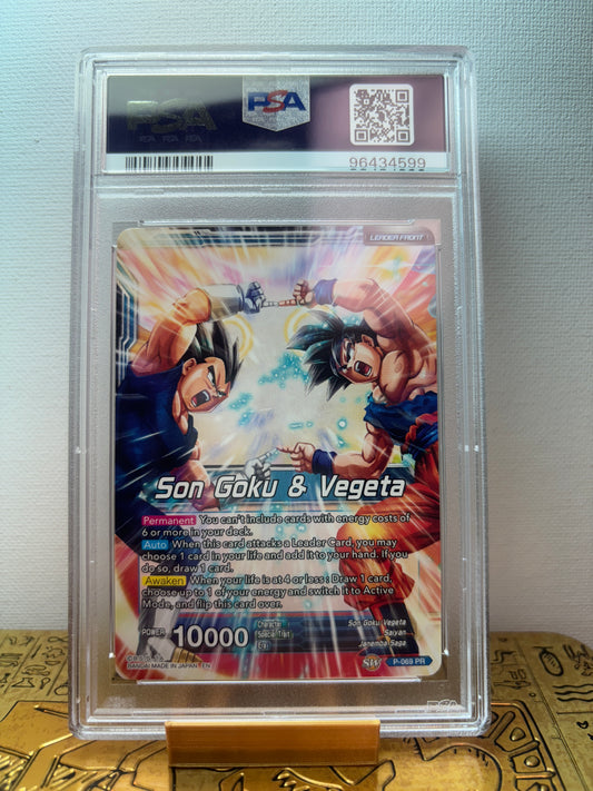 Miracle Strike Gogeta Mythic Booster Alt Art #P069 PSA 10