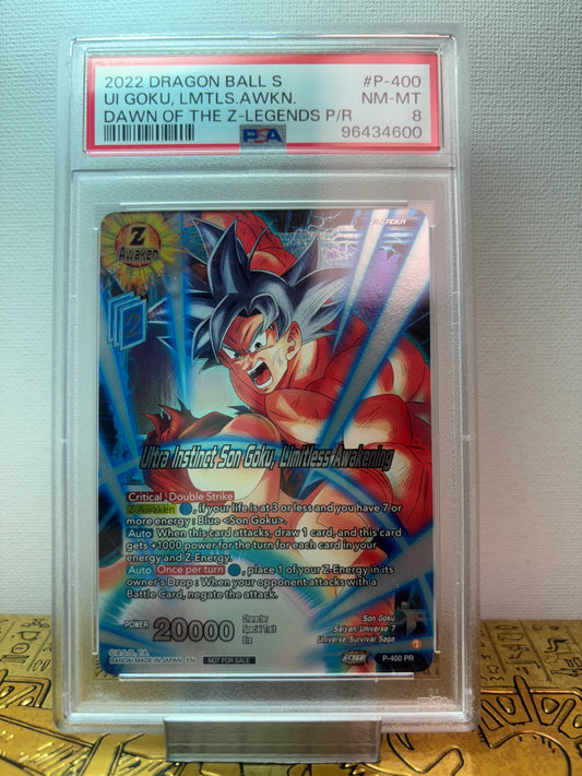 Ultra Instinct Son Goku: Limitless Awakening 2022 Promo PSA 8