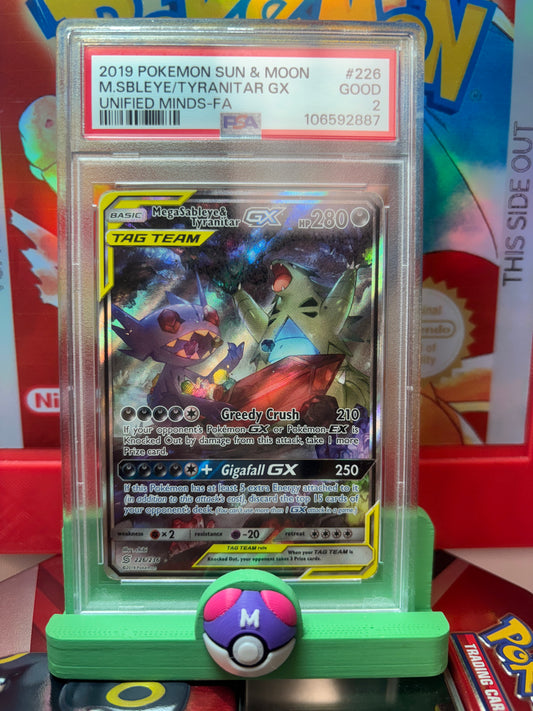 MegaSableye&TyranitarGX Tag Team #226/236 PSA 2
