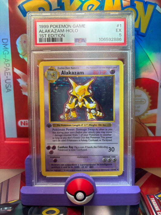 Alakazam Holo 1#/102 Base Set Shadowless PSA 5