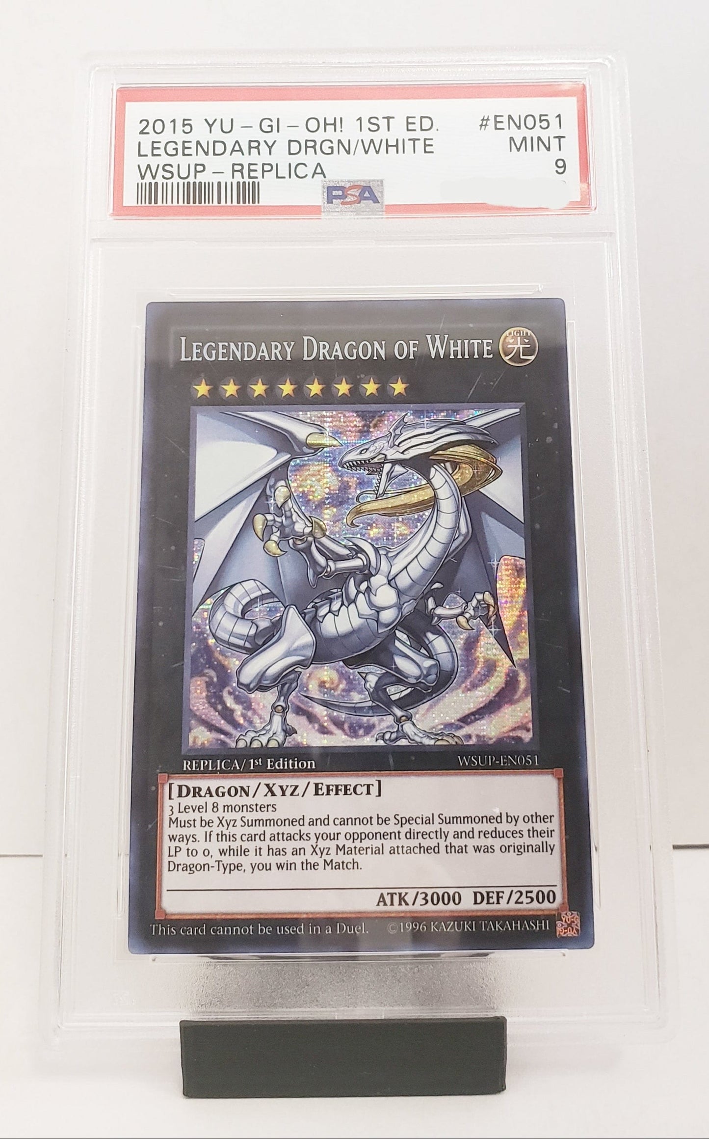Legendary Dragon of White (WSUP-EN051) PSA 9 1st Ed. Replica