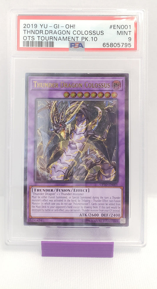 Thunder Dragon Colossus (OP10-EN001) PSA 9