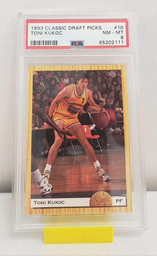 Toni Kukoc #10 Classic Draft Picks PSA 8