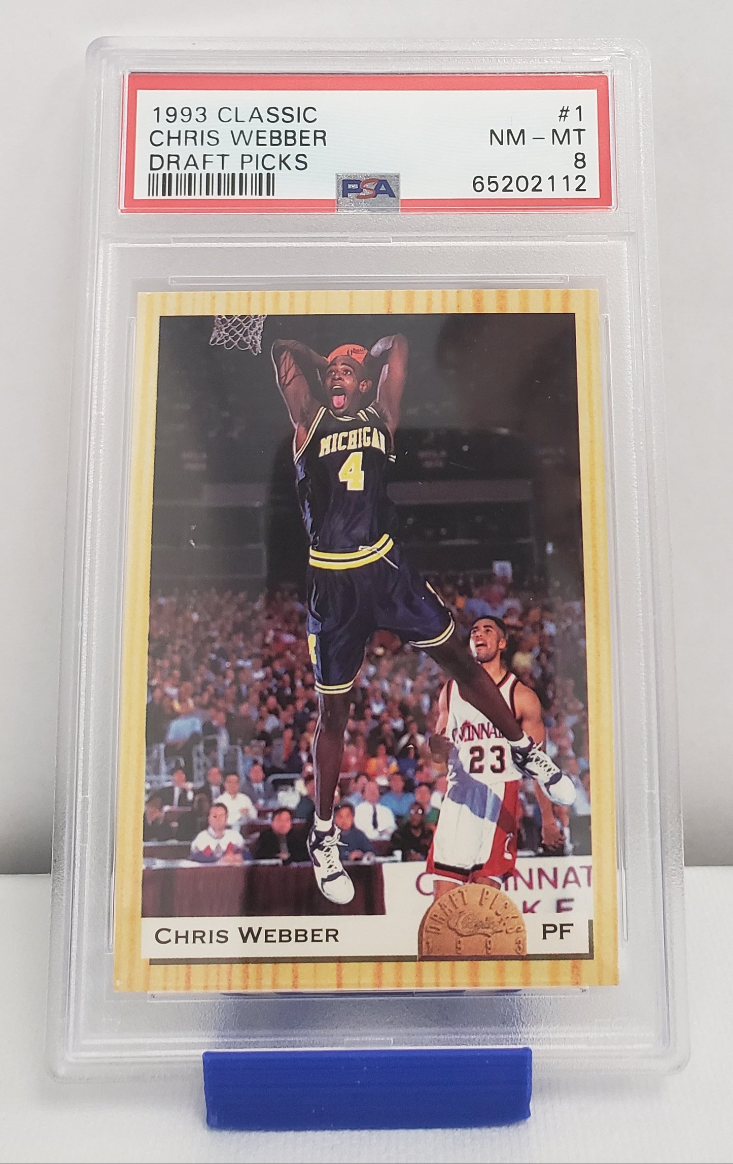 Chris Webber #1 Classic Draft Picks PSA 8