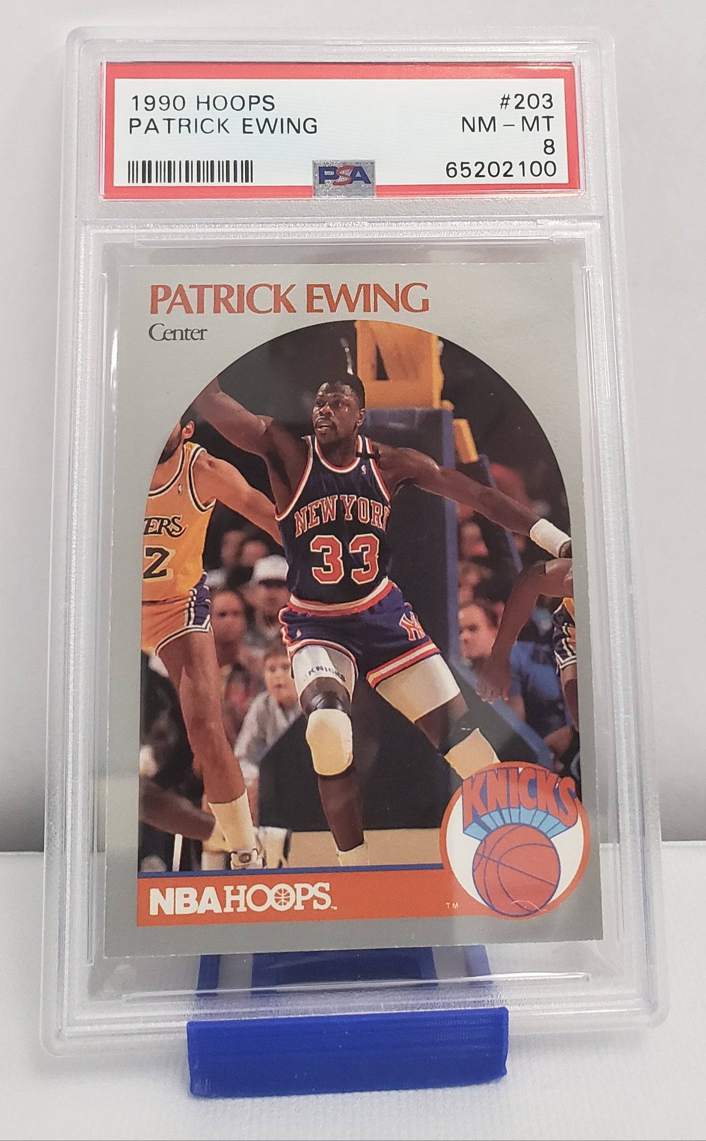 Patrick Ewing #203 NBA HOOPS PSA 8